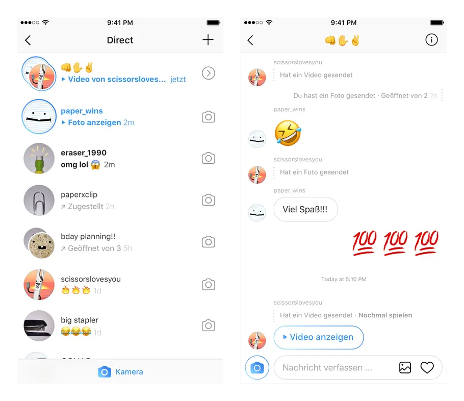 Instagram Update Direct
