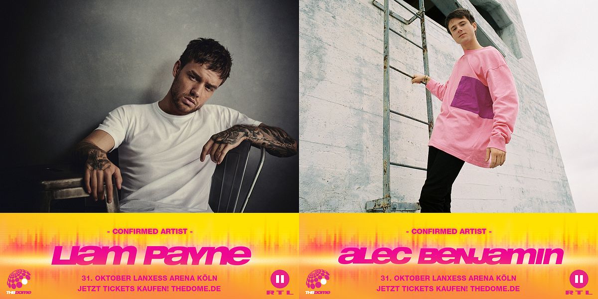 One Direction Star Liam Payne und Alec Benjamin kommen zu THE DOME