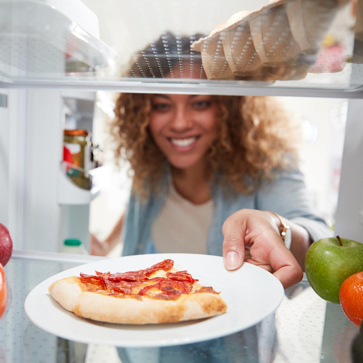 Pizza erwärmen knusprig