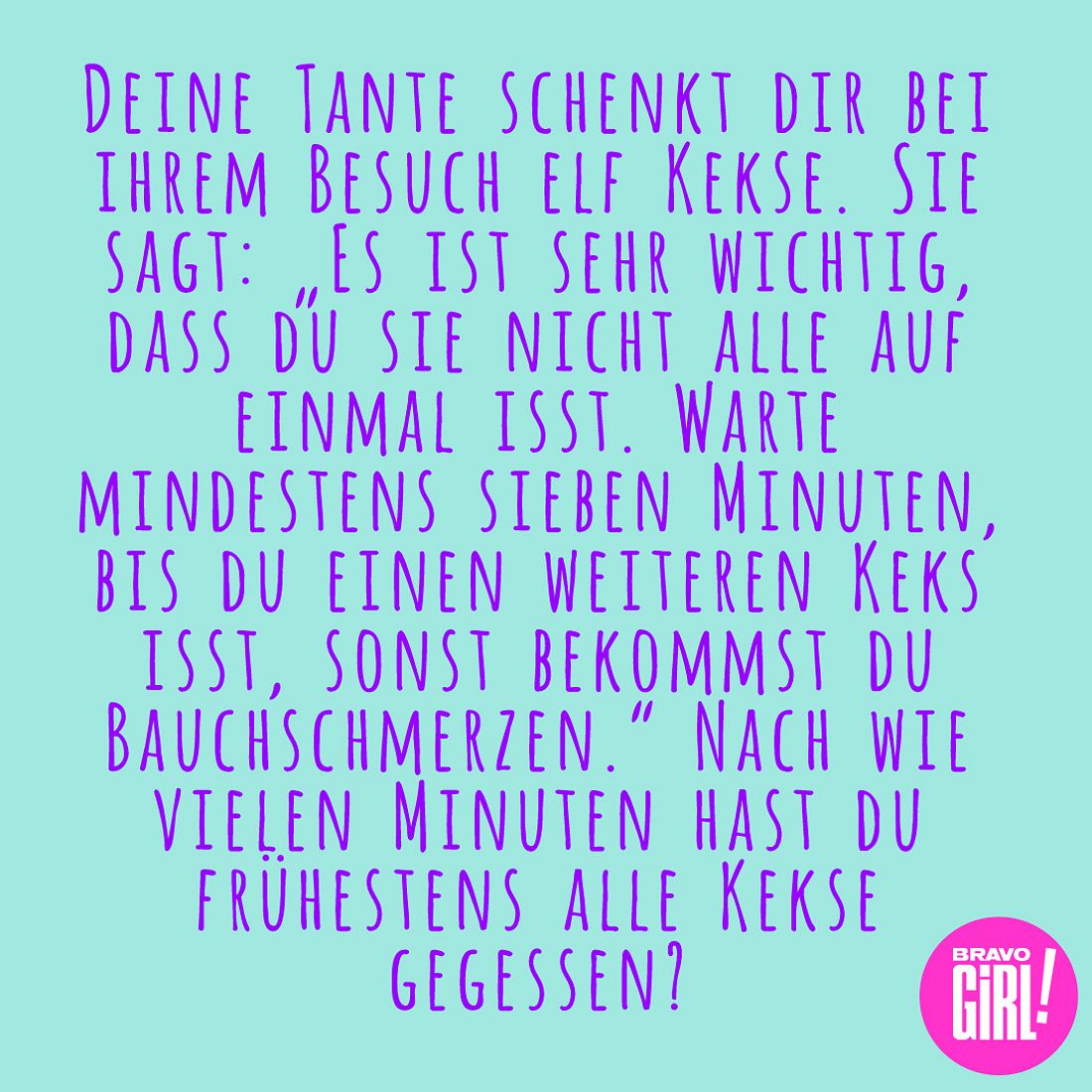 Wie Lange Brauchst Du Für Die Kekse? | Rätsel Oder Scherzfragen? Dein ...