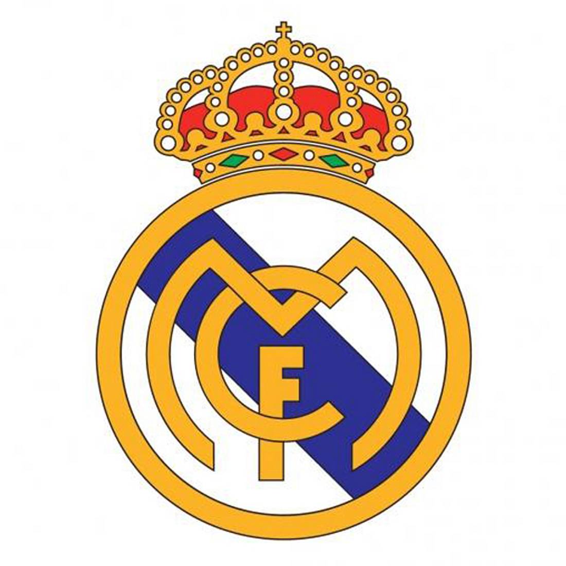 Das neue Logo von Real Madrid wird ohne Christen-Kreuz abgebildet.