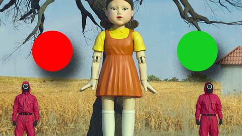 „Rotes Licht Grünes Licht“ Spielregeln –  „Squid Game“ Version, für drinnen +weitere Ideen - Foto: Netflix/PR