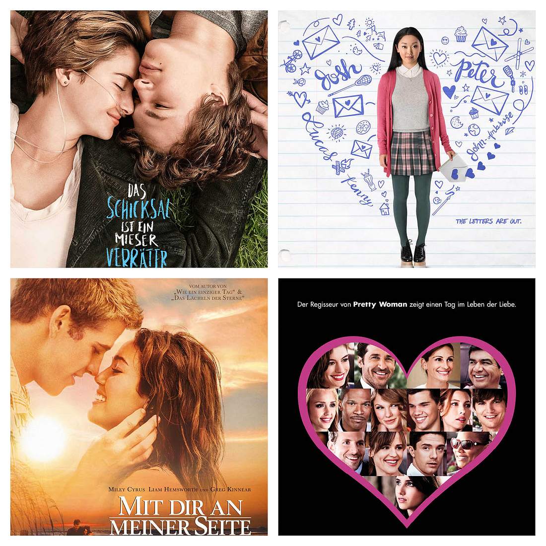 Schöne Liebesfilme - die Top 15 der romantischsten Movies