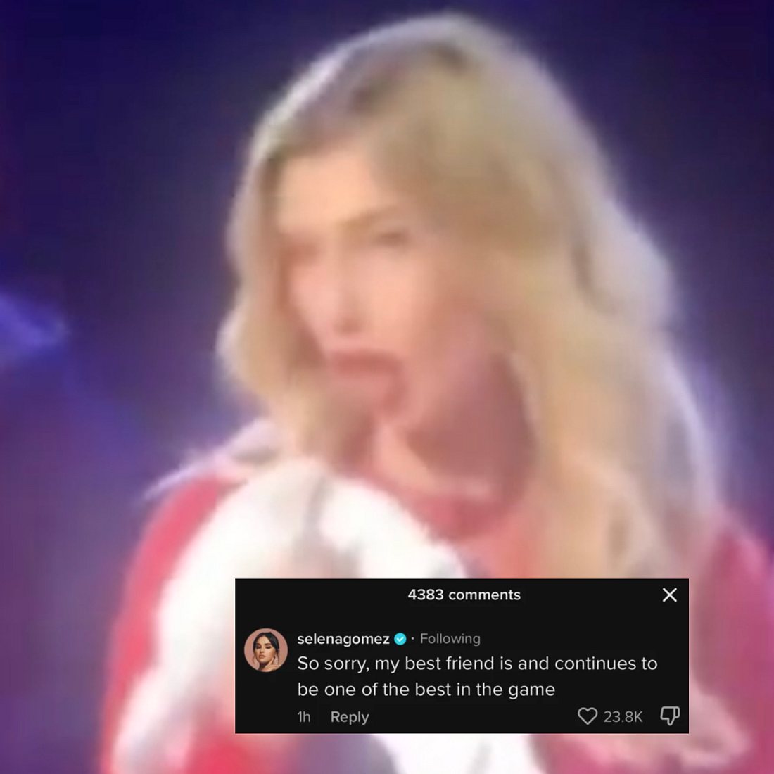Hailey Bieber Kotzgeste Selena Gomez Taylor Swift Hailey Bieber Kotzgeste Selena Gomez Taylor Swift