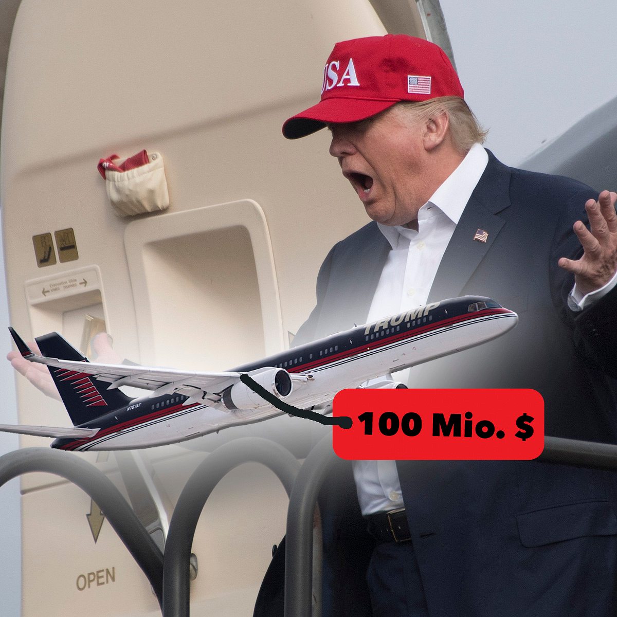 Shopping-Sünden: Trumps 100 Mio. Gold-Flugzeug