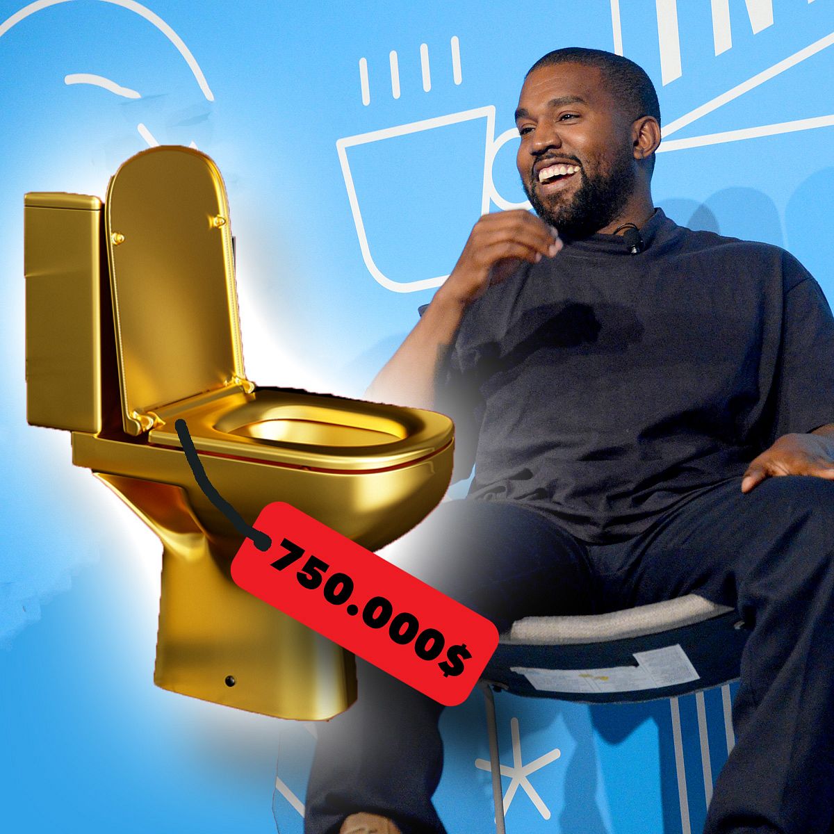 Shopping-Sünden: Kanye West 750k Gold-Klos