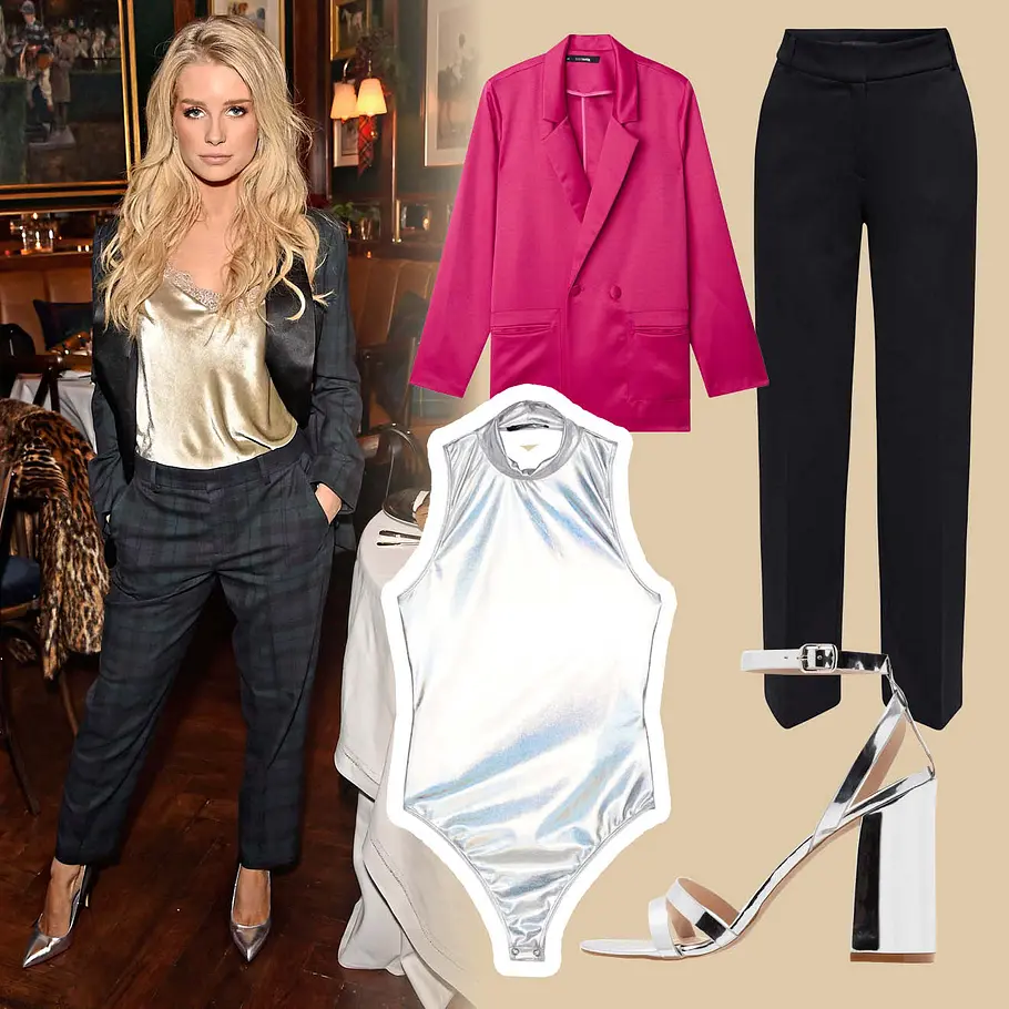 Silvester-Outfits im Metallic-Look: Der Metallic-Body.