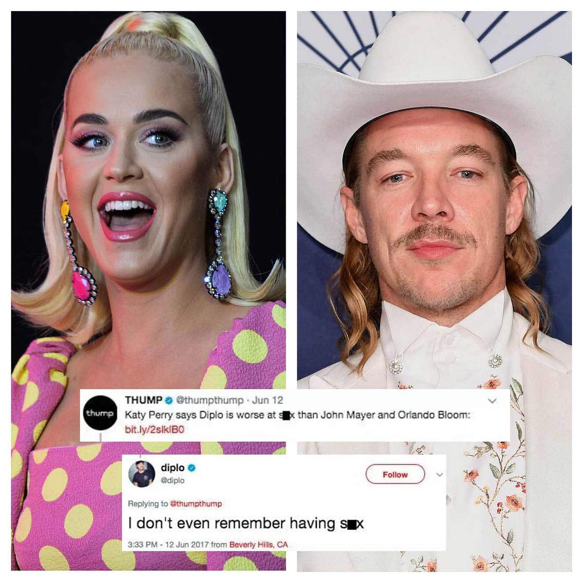 Star-Konter, die Hater zum Schweigen brachten Katy Perry Diplo