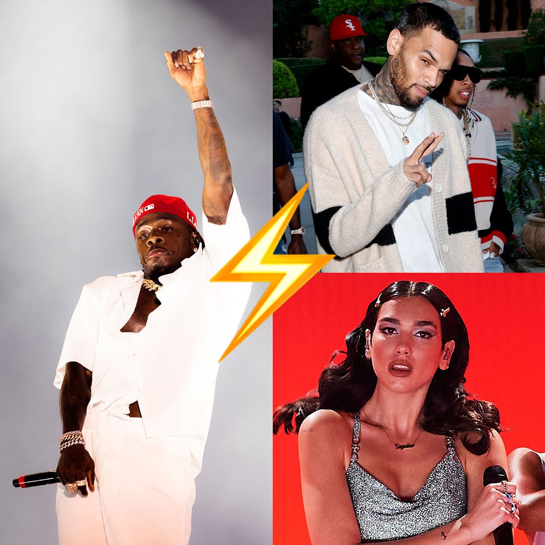 Stars beschimpfen Stars: Dua Lipa, Chris Brown und Co. – alle hassen Rap-Star DaBaby