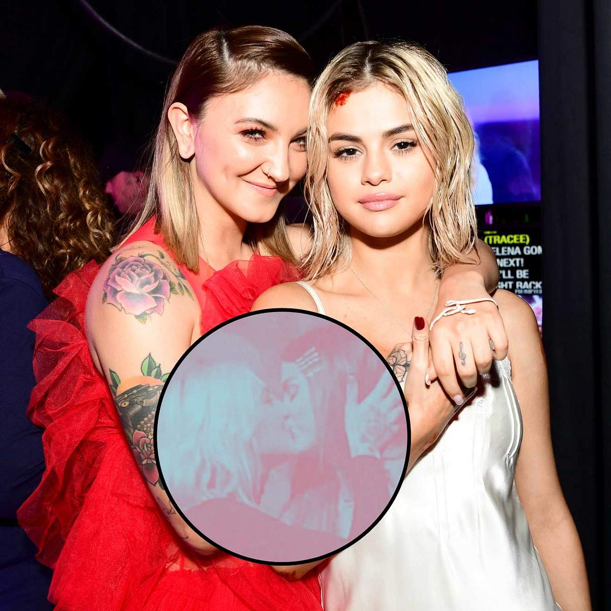 Stars, die ihre BFFs küssen Julia Michaels Selena Gomez