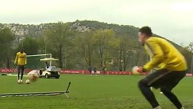 Das Torwarttraining beim AS Monaco ist innovativ. - Foto: Screenshot: Youtube