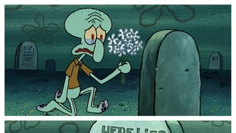 Eberhard Prüter, bekannt als Synchronsprecher von Thaddäus Tentakel, ist verstorben. - Foto: Nickelodeon