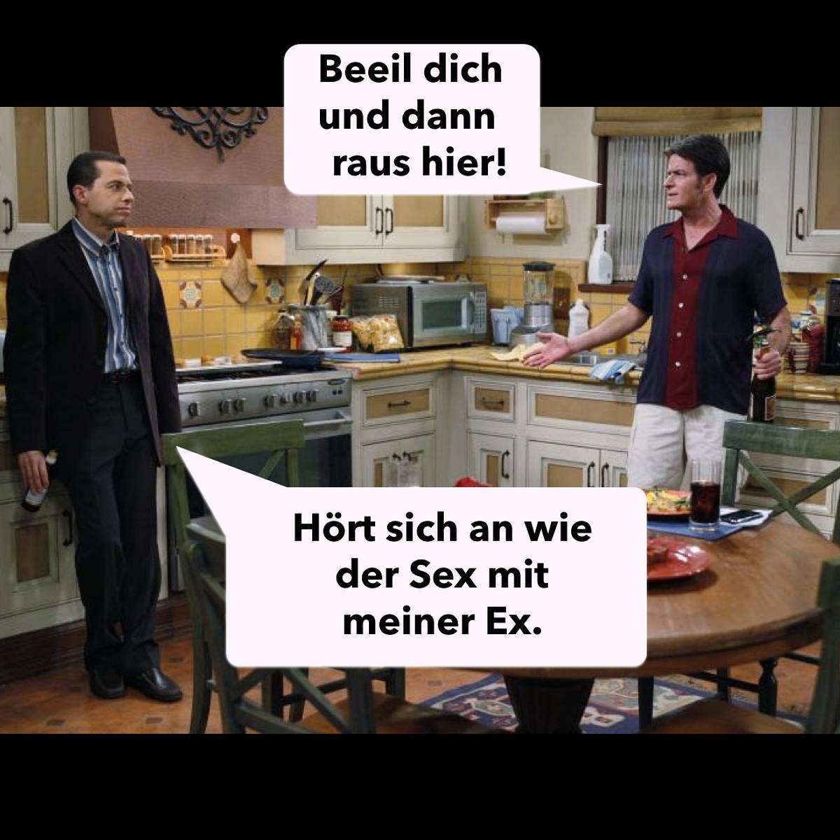 “Two And A Half Men” Sprüche: Alan der Loser