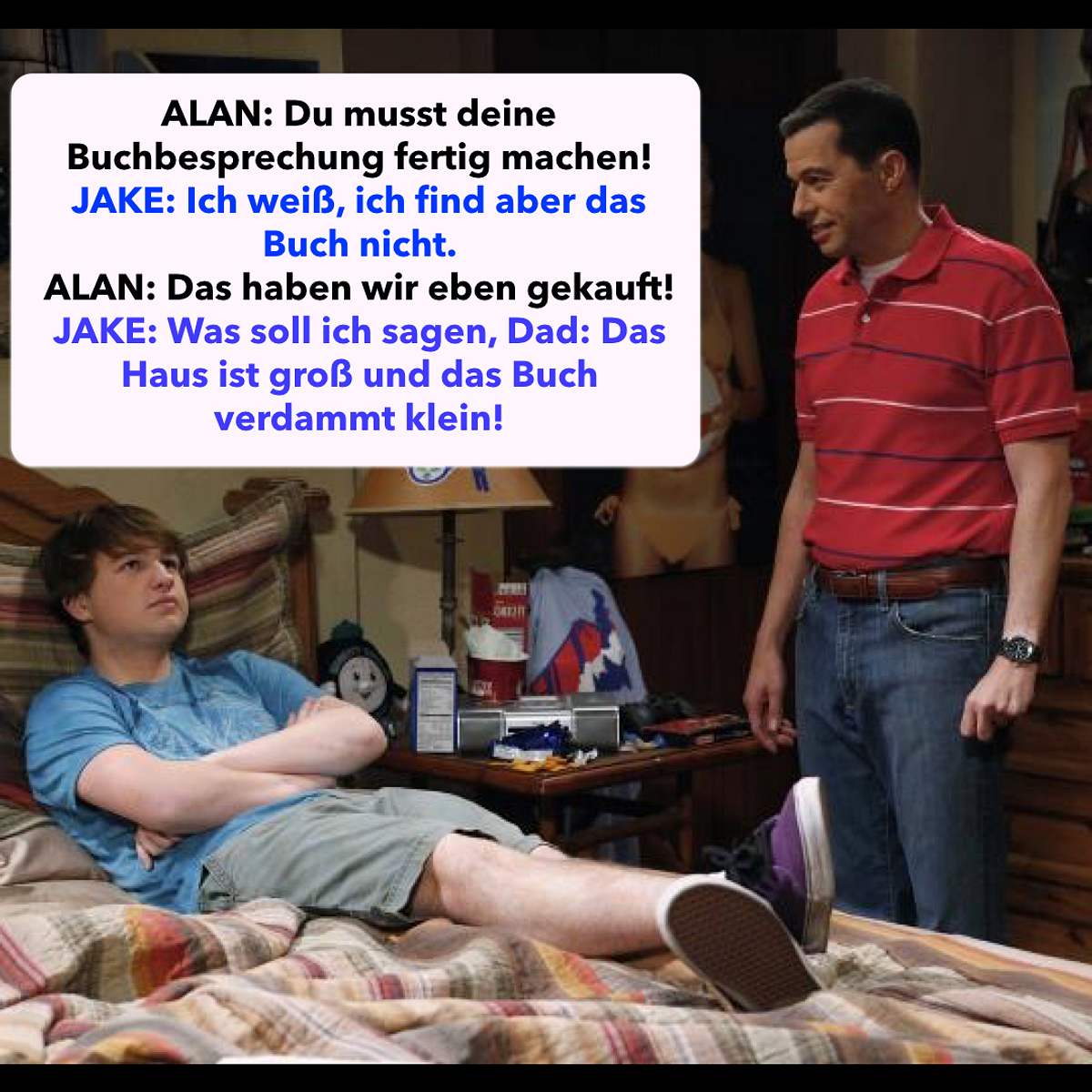 Two And A Half Men” Sprüche: Jake die IQ-Bestie