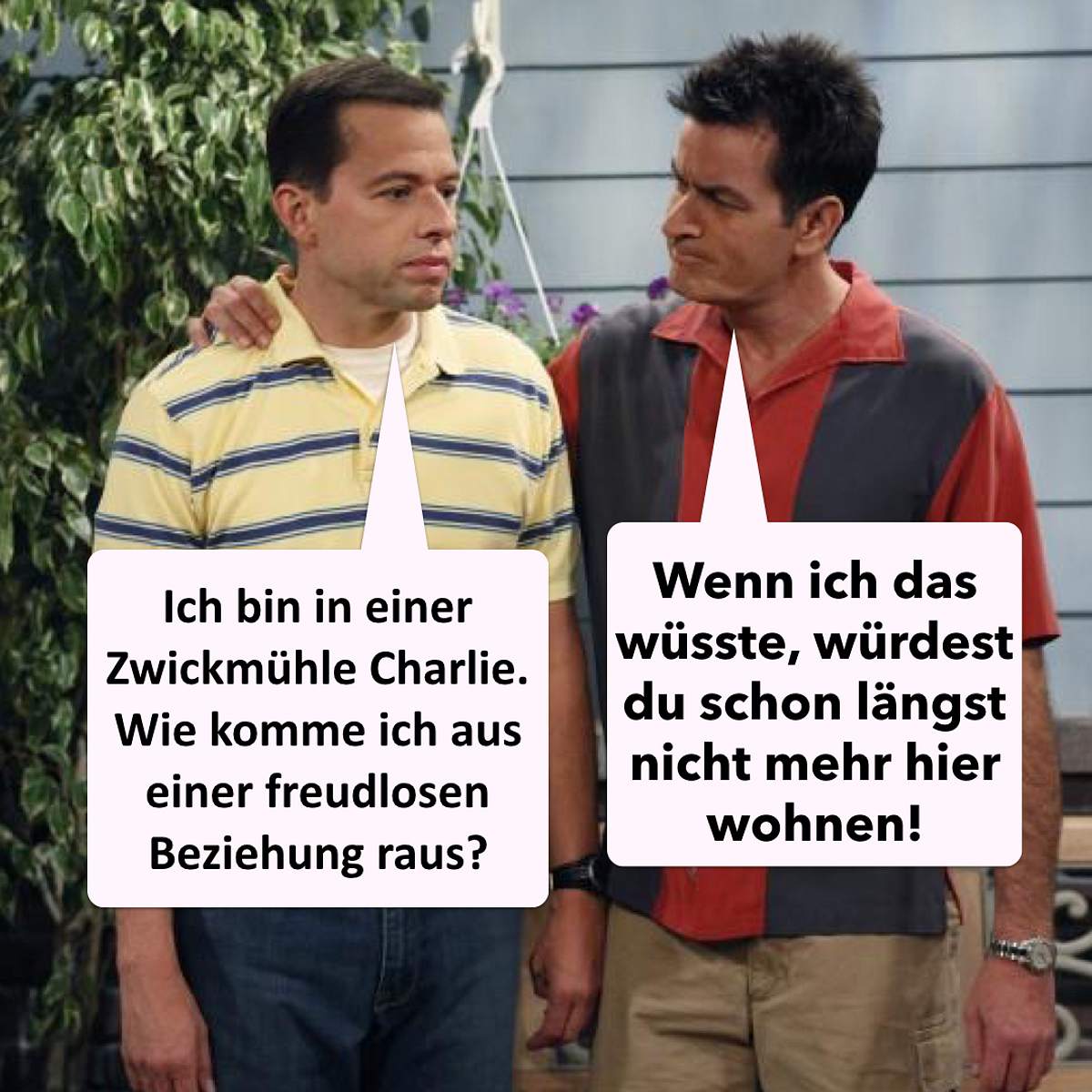 Two And A Half Men” Sprüche: Zieh aus, Alan