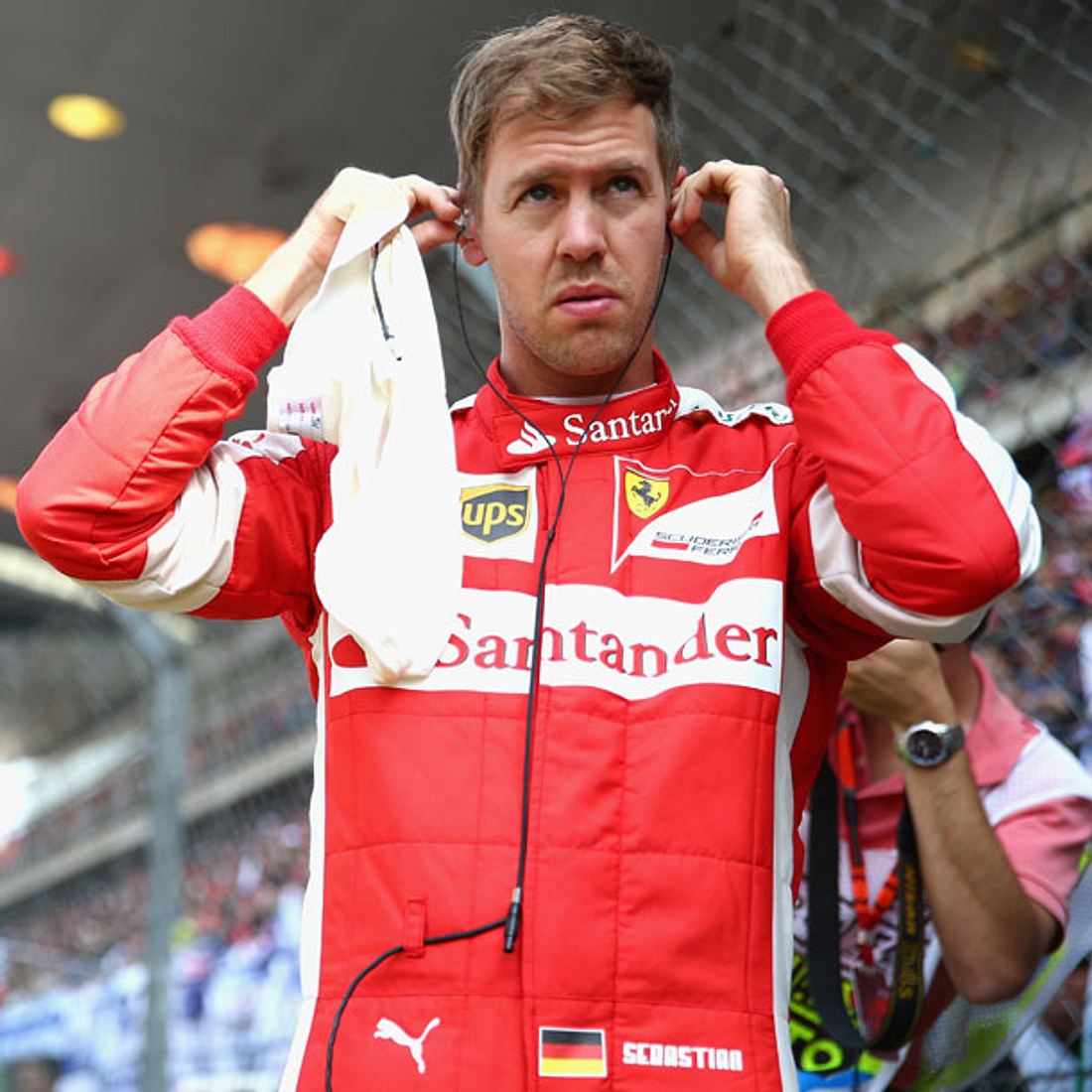 Die neue Frisur von Sebastian Vettel.