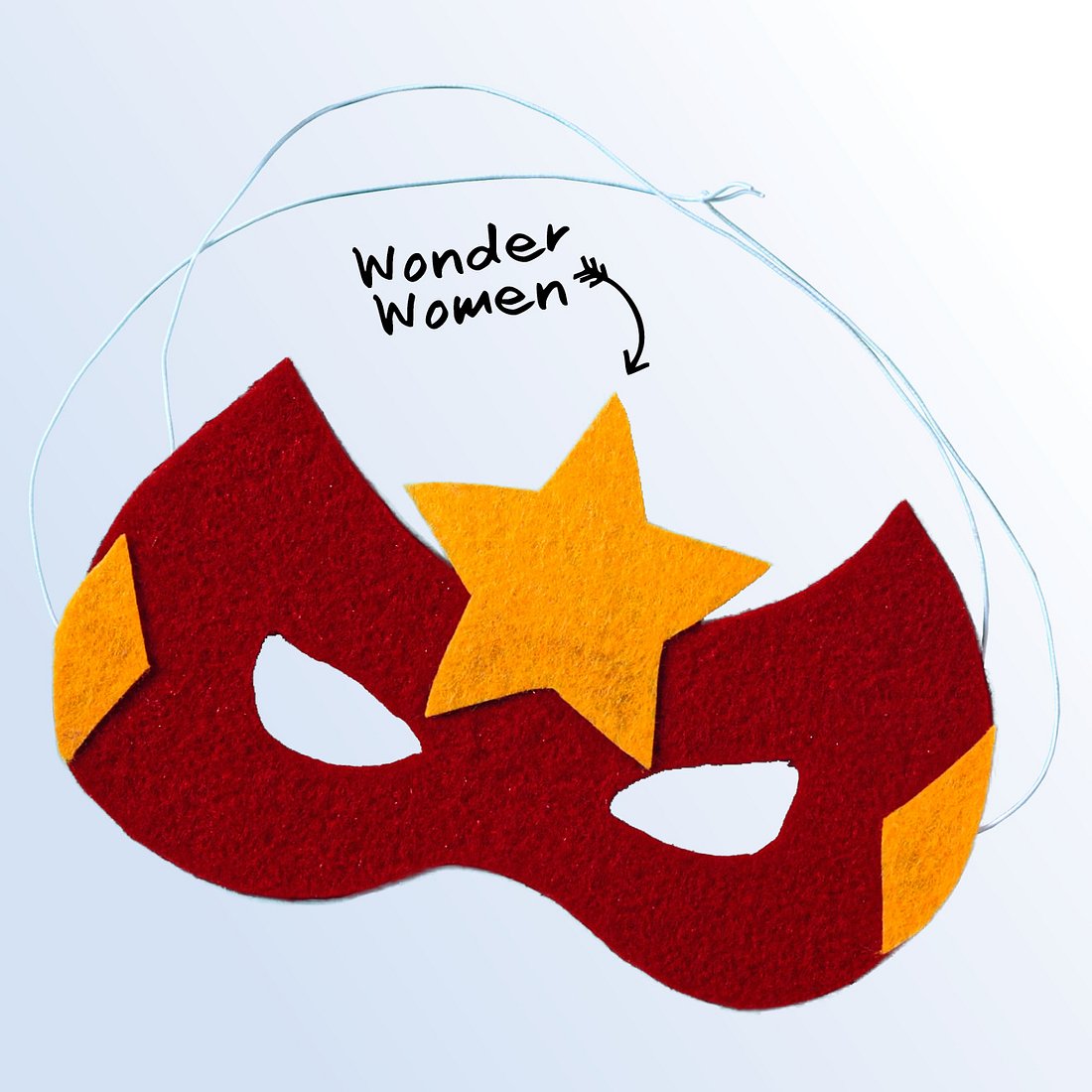 DIY Wonder Woman Maske DIY Masken basteln mit StepbyStep