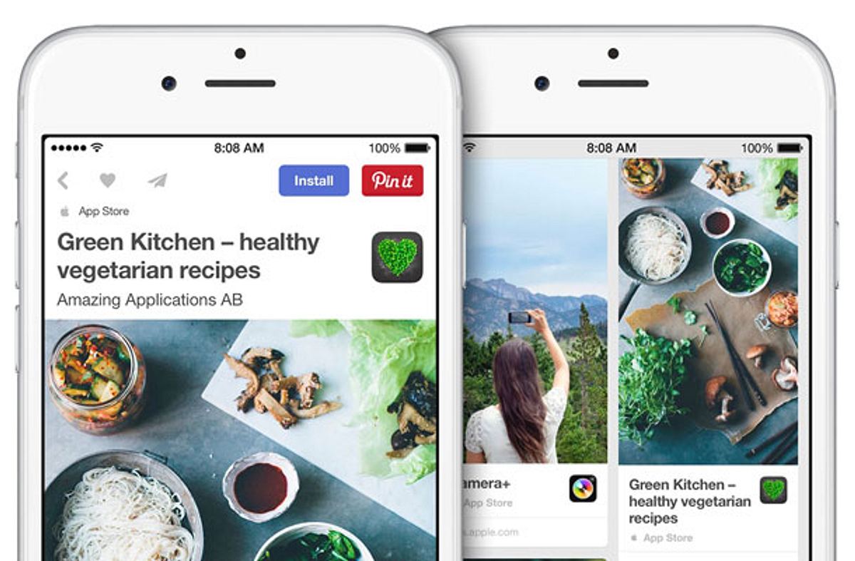 Neue Funktion bei Pinterest: Apps direkt downloaden